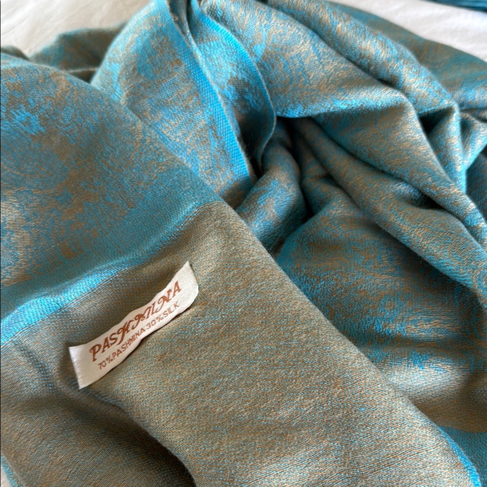 Pashmina and Silk Shawl Wrap